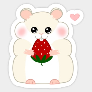 Kawaii Chubby Hamster Sticker